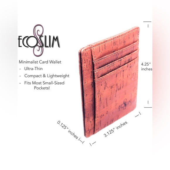 🆕 EcoSlim minimalist ultra thin UNISEX Wallet RFID Credit Card Holder/ gift box - Picture 1 of 15